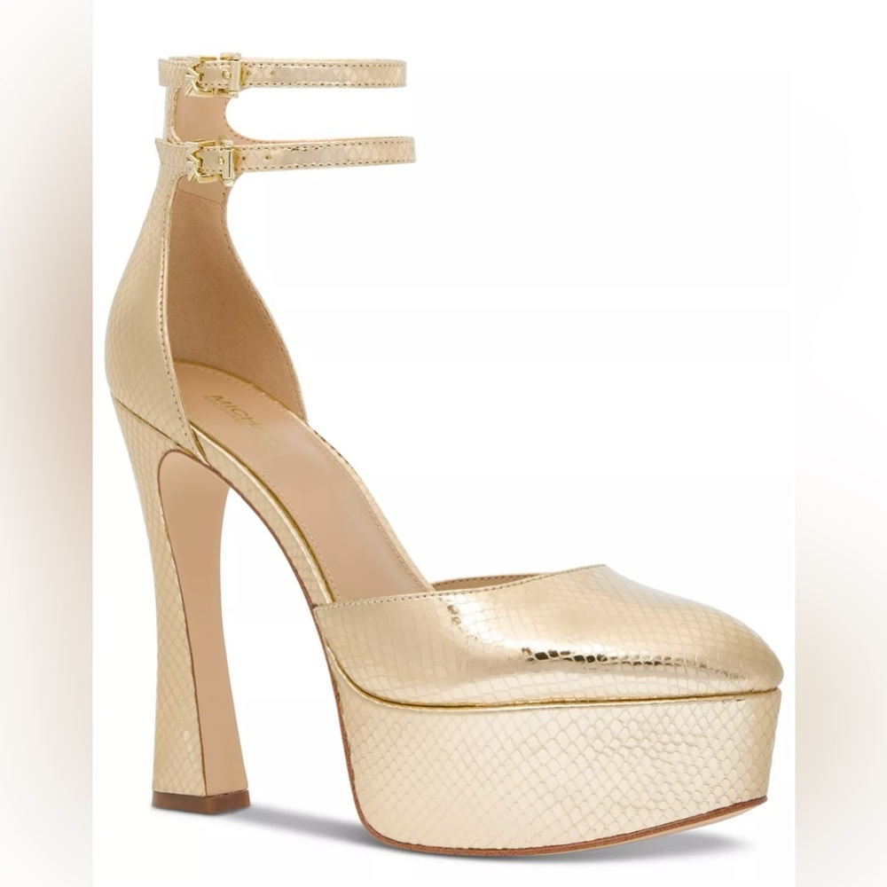 Micheal Kors Women's Martina Ankle-Strap Platform Pumps